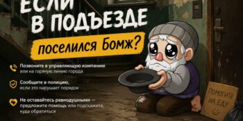 Если в подъезде поселился бомж